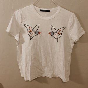 Ella Blue crop tee